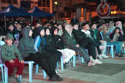 Milli Heyecan Orhangazi'de Dev ekranda izlendi.
