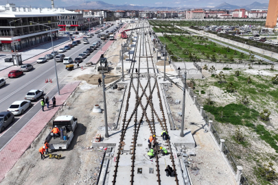 Konya’da Stadyum-Şehir Hastanesi Tramvay Hattı hızla ilerliyor