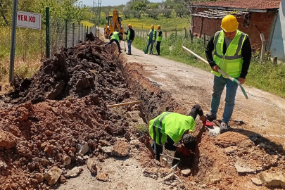 Ortaköy'de Doğalgaz için ilk kazma vuruldu