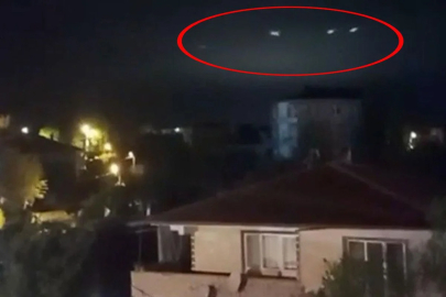 Sakarya'da gökyüzünde görülen ışıklar merak uyandırdı