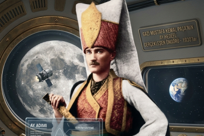 Mustafa Kemal Atatürk'ün 1930'da ki  Ay yolculuğu öngörüsü gerçek oldu.