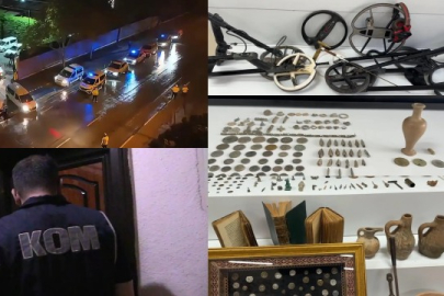 Polis 9 ilde eşzamanlı operasyonlarla 4 ülkeye  tarihi eser satan çeteyi ortaya çıkardı