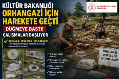 KÜLTÜR BAKANLIĞI ORHANGAZİ İÇİN DÜĞMEYE BASTI.