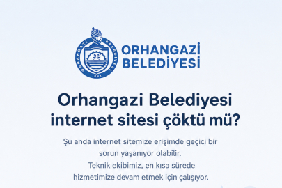 Orhangazi Belediyesi internet sitesi çöktü mü?