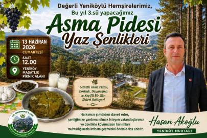 3.ASMA PİDESİ ŞENLİĞİNE DAVET…