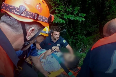 SUDÜŞEN ŞELALESİ'NDE NEFES KESEN KURTARMA!