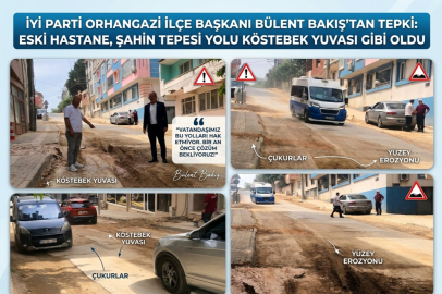 Bülent Bakış;ESKİ HASTANE YOLU, ŞAHİN TEPESİ VE SANTRAL YOLU KÖSTEBEK YUVASINA DÖNDÜ!