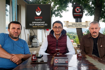 Orhangazi Zafer Partisi İlçe Başkanı Yakup Yüce ve Ekibi Orhangazi Gündem Tv'yi ziyaret etti.
