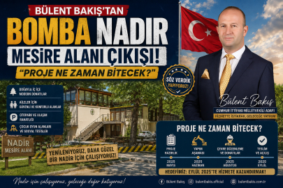 Bülent Bakış'tan Bomba Nadır Mesire alanı çıkışı; Proje Ne zaman Bitecek?